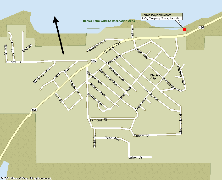Grand Coulee Dam Area Weather Maps